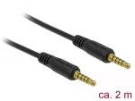 Audio kaabel DeLOCK 85697 2m 3.5mm Must
