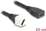 DeLOCK v&otilde;tmemooduli kaabel HDMI emane-emane diagonaalne 8K 60 Hz 20 cm must