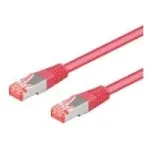 Wentronic Goobay CAT 6a paigalduskaabel, S/FTP (PiMF), magenta, 2 m - LSZH halogeenivaba, vask (93743)