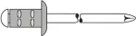 Pime needid GESIPA PG Al/A2 3,2x8 mm RAL9005 must, pakk 1000 tk