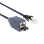 ACT sinine 1 meeter LSZH S/FTP CAT6A MPTL pikenduskaabel takerdumisvastaste RJ45-pistikute ja kuldkontaktidega