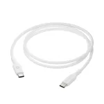 USB-C&ndash;USB-C kaabel 1 m, d bramante &mdash; Valge
