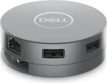 DELL 6-in-1-USB-C-Multiport-Adapter - DA305 - Wired - USB 3.2 Gen 2 (3.1 Gen 2) USB-C - 10,100,1000 Mbit/s - Silver - 3840 x 2160 Pixel - Dell (5H1R0)