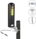 Antenn DELOCK 10037 5G LTE SMA-pistik &uuml;mmarguse suunadiagrammiga v&otilde;imendus 3&ndash;5 dBi