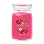 Vahak&uuml;&uuml;nal Yankee Candle Cylinder Raspberry Crimson &mdash; K&otilde;rgus 157 mm, L&auml;bim&otilde;&otilde;t 93 mm, Kaal 567 g, 1 tk