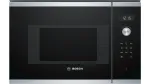 Sisseehitatav soolo mikrolaineahi Bosch Serie 6 BFL524MS0 &mdash; 800 W, 20 L, puutetundlik juhtimine, roostevaba teras/must