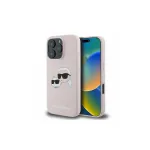Karl Lagerfeld KLHMP16LSKCHPPLP iPhone 16 Pro 6,3 tolli roosa k&otilde;va kate silikoonist Double Heads Print MagSafe