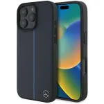 MERCEDES-BENZ MEHMP16X23RURBV iPhone 16 Pro Max 6,9 inch Navy Hardcase MB Blue Line Leather MagSafe