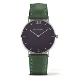 PAUL HEWITT Naiste Sailor Line kvartskell PHSASSMB12S 36mm roosakuldne roostevabast terasest korpus valge liivataolise sihverplaadiga mustast nahast rihmaga