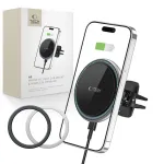TECH-PROTECT A2 Magnetic MagSafe Vent Car Mount Wireless Charger 15W Black