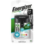 Akulaadija Energizer Pro Charger AC 4‑pesaline AA/AAA NiMH jaoks, 100&ndash;240 V, 2000 mAh akud kaasas