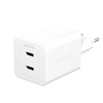PanzerGlass empower&trade; by &reg; Turbo 45W Charger incl. 2 x USB-C | EU Plug | Silver Valge