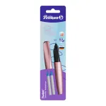 Pelikan Twist t&auml;itesulepea Roosa Sinine keskmine tera - kahek&auml;eline ergonoomiline k&auml;epide, blisterpakend