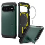 Spigen Tough Armor Mag MagSafe kest Google Pixel 11 Pro jaoks - Abyss Green