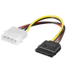 EXSYS S-ATA toitekaabel 1 x 4 Pin to 1 x 15 Pin, 15 cm (EX-K3610)