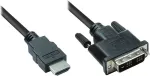 Good Connections HDMI-DVI-D Single Link kaabel 2m must 4510-DD2