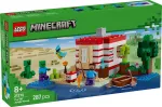 Ehitusm&auml;nguasi LEGO Minecraft komplekt 21275 TNT džunglimaja, 287 t&uuml;kki, 2 minifiguuri, vanus 8+