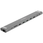 DeLOCK USB USB-C &Otilde;huke Dokkimisjaam 4K HDMI USB 3.2 Gen 1 LAN SD PD 3.0