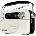 K&otilde;lar SVEN SRP-505, valge (3W, Bluetooth, FM/AM/SW, USB, microSD, AUX, aku)