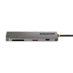 StarTech.com USB C mitmepordiadapter, 4K 60Hz HDMI video, 3 tk 5Gbps USB-A jaotur, 100W USB Power Delivery l&auml;bivool/GbE/SD/microSD, 12 inch/30cm kaabel, kaasaskantav s&uuml;learvuti dokkimisjaam