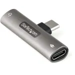 StarTech.com CDP235APDM USB-C heli- ja laadimisadapter 3,5 mm TRRS k&otilde;rvaklappide pesaga ja 60 W USB-C Power Delivery, telefonidele/tahvelarvutitele/s&uuml;learvutitele