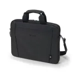 DICOTA Eco &otilde;huke Case Base - 13-14,1-tolline s&uuml;learvuti&uuml;mbris - Must / 300d Rpet Polyester