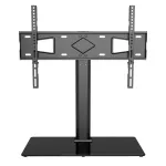 Techly ICA-LCD S07L teleri alus, 32&ndash;65 tolli (81&ndash;165,1 cm), 45 kg, VESA 600x400, karastatud klaasist alus, must