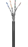 Microconnect KAB024-100 v&otilde;rgukaabel must 100 m Cat6 S/FTP (S-STP)