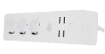 Pistikupesadega toitejuhe Tellur &mdash; WiFi nutikas toitejuhe 3 vahelduvvoolu pesa ja 4 USB pordiga (4 A)