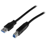 StarTech.com 2m (6 ft) sertifitseeritud SuperSpeed USB 3.0 A-B kaabel &ndash; M/M