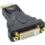 InLine DisplayPorti adapter: DisplayPort isane DVI-D 24+1 emasele, must