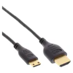 InLine High Speed HDMI-kaabel Ethernetiga, AM/CM, &uuml;li&otilde;huke, must/kuldne, 1m