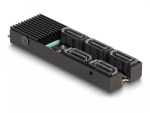 DeLOCK M.2 2280 Key B+M isane 5x SATA-le koos jahutusradiaatoriga