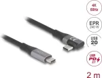 USB-kaabel DeLOCK 81132 2m USB C Must 20 Gbit/s