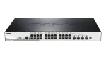 D-Link 28-pordine gigabit-pinu&uuml;hendatav PoE nutika hallatav kommutaator koos 4 x 10G SFP+