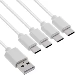 InLine 35146W USB-kaabel USB 2.0 0,5 m USB A 4 x USB-C valge