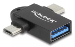 Kaabli adapter DeLOCK 60739 USB Type-A USB USB-C USB Micro-B Must