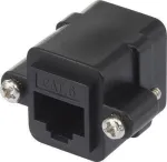 Renkforce RJ45 v&otilde;rguadapter CAT 6 [1x RJ45-pistikupesa - 1x RJ45-pistikupesa] Must (RF-4712202)