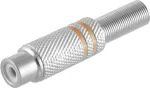 ShiverPeaks S/CONN Cinch-pistik metallist 6 mm, kollane (mudel 52001-Y)