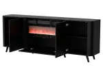Cama Meble Volare kummut, 200 x 39 x 75 cm, must, puitlaastplaat, 16 mm raam