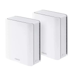 ASUS ZenWiFi BT10 (2 tk) kolmeribalise (2,4 GHz / 5 GHz / 6 GHz) Wi-Fi 7 (802.11be) v&otilde;rgus&uuml;steem, valge, 3 sisemist antenni