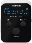Kaasaskantav raadio TECHNISAT DIGITRADIO mobil 2 &mdash; DAB+ / FM, OLED 0.91 tolli, 3.5 mm, USB-C, Li-Ion 500 mAh, must/valge