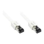 GoodConnections RNS&reg; Cat.8.1 S/FTP Patch-kaabel, PiMF, LSZH, 2000MHz, 40Gbit/s, Valge, 0,5m