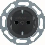 Hager Witty WTS1200BG Schuko pistikupesa must l&auml;ikiv