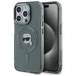 Karl Lagerfeld KLHMP15XHLSKIK Hardcase IML Metal Karl Head MagSafe iPhone 15 Pro Max 6,7 inch Must