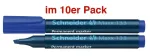 Schneider Maxx 133 Permanent Marker Blue 1,0 - 4,0 mm, Pack of 10