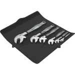 Wera 6004 Joker 6 Set 1 Avatud otsaga mutriv&otilde;tmete komplekt, 6 t&uuml;kki, 10-19 mm, kroom-mol&uuml;bdeenteras, nikkel-kroomitud, tekstiilist kotiga