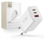 TECH-PROTECT NCA65W-GAN 3-Port Network Charger PD 65W / QC3.0 White
