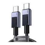 UGREEN L513 USB-C to USB-C kaabel 240W PD3.1 480Mbps Nylonist punutud alumiiniumkorpusega integreeritud kaablisidemega 1m hall (45067)