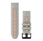 Garmin QuickFit 26 mm silikoonist kellarihm, Mist Grey/Orange (010-13281-02)